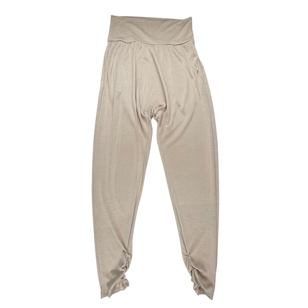 Free People FP Movement Prajna Harem Yoga Pants Tan Beige S‎ High Rise Joggers